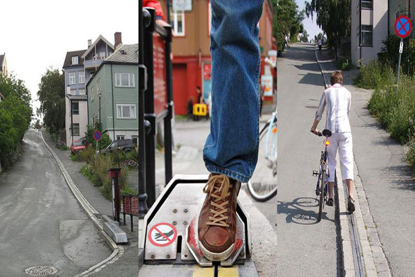 Trondheim ascensore bici