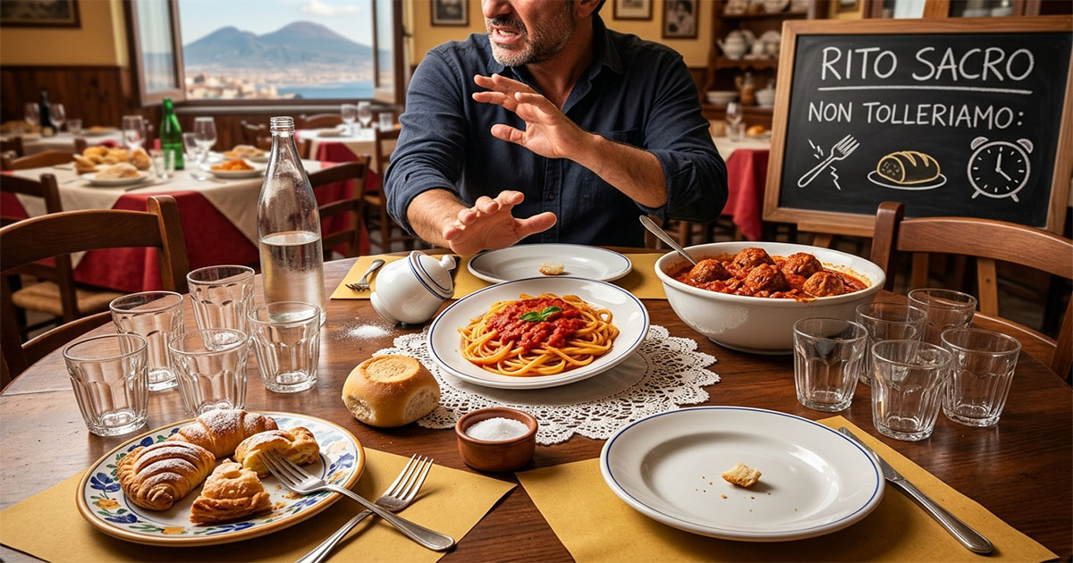 Cosa non sopporta un napoletano a Tavola