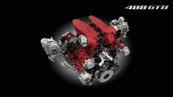 Ferrari 488 GTB V8 propulsore