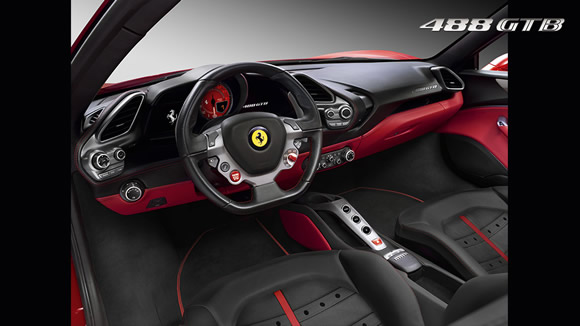 Ferrari 488 GTB interni 