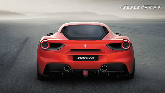 Ferrari 488 GTB posteriore