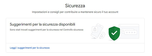 google centro sicurezza