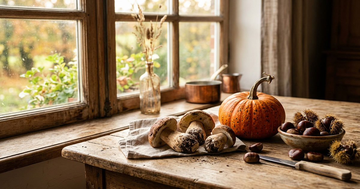 Funghi e Ingredienti d'Autunno