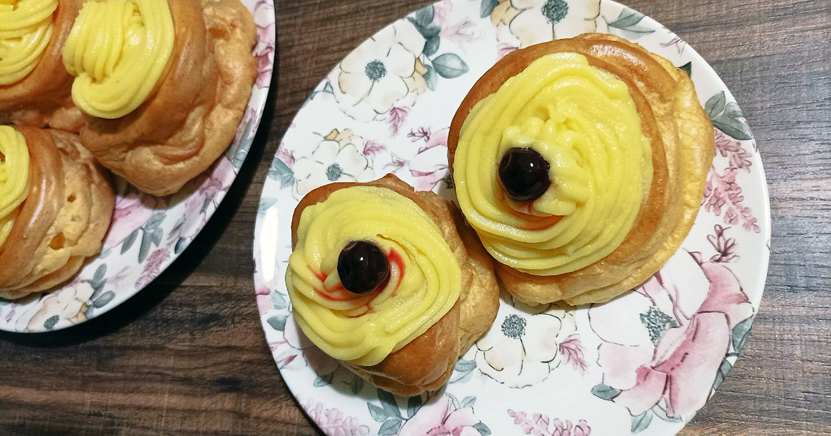 Zeppole di San Giuseppe napoletane al forno